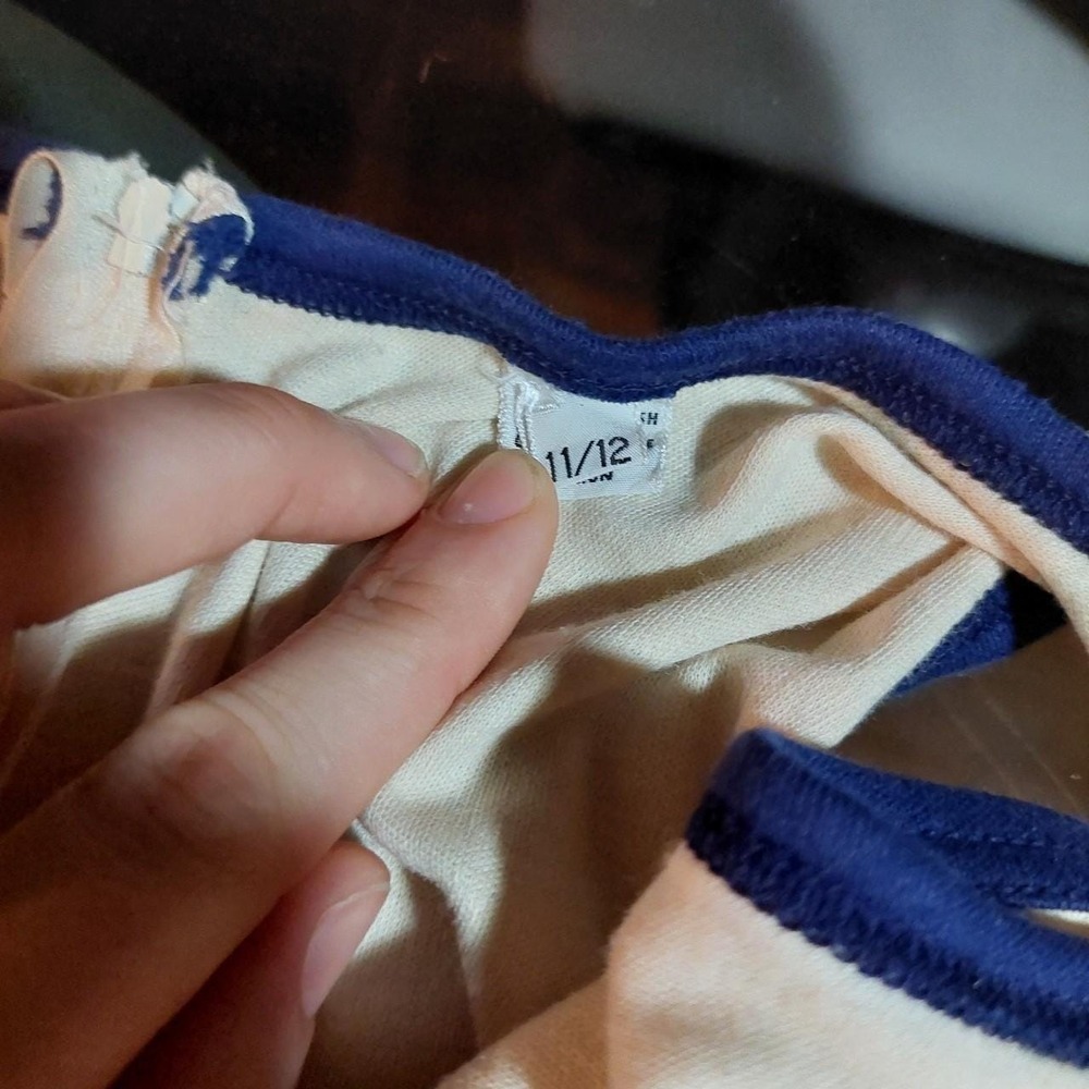 Vintage blue and white tennis mini dress. - Picture 3 of 8